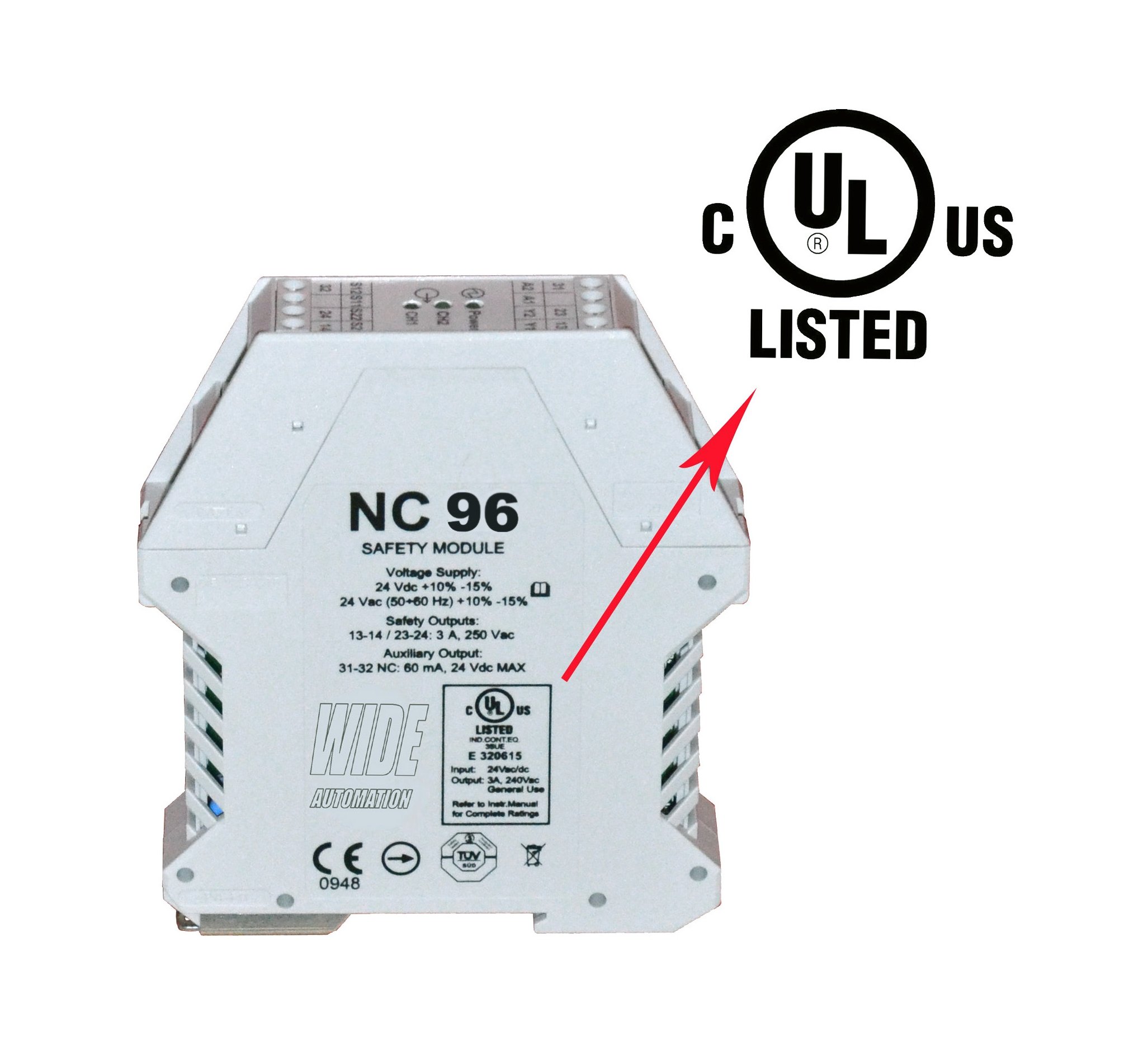 Wide Automation – Centralina di sicurezza NC 96 Wide Automation - Centralina di sicurezza NC 96