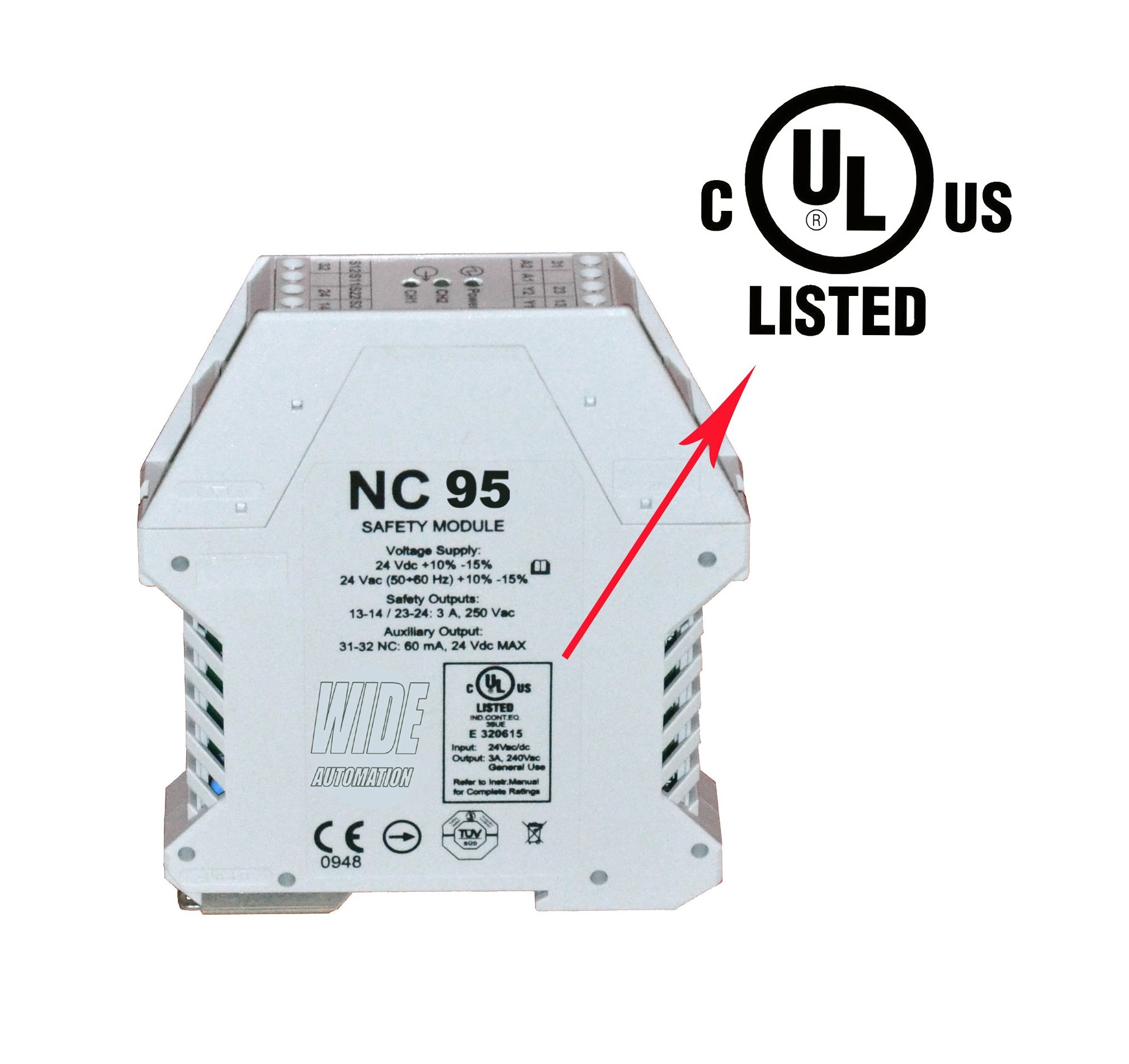 Wide Automation – Centralina di sicurezza NC 95 Wide Automation - Centralina di sicurezza NC 95
